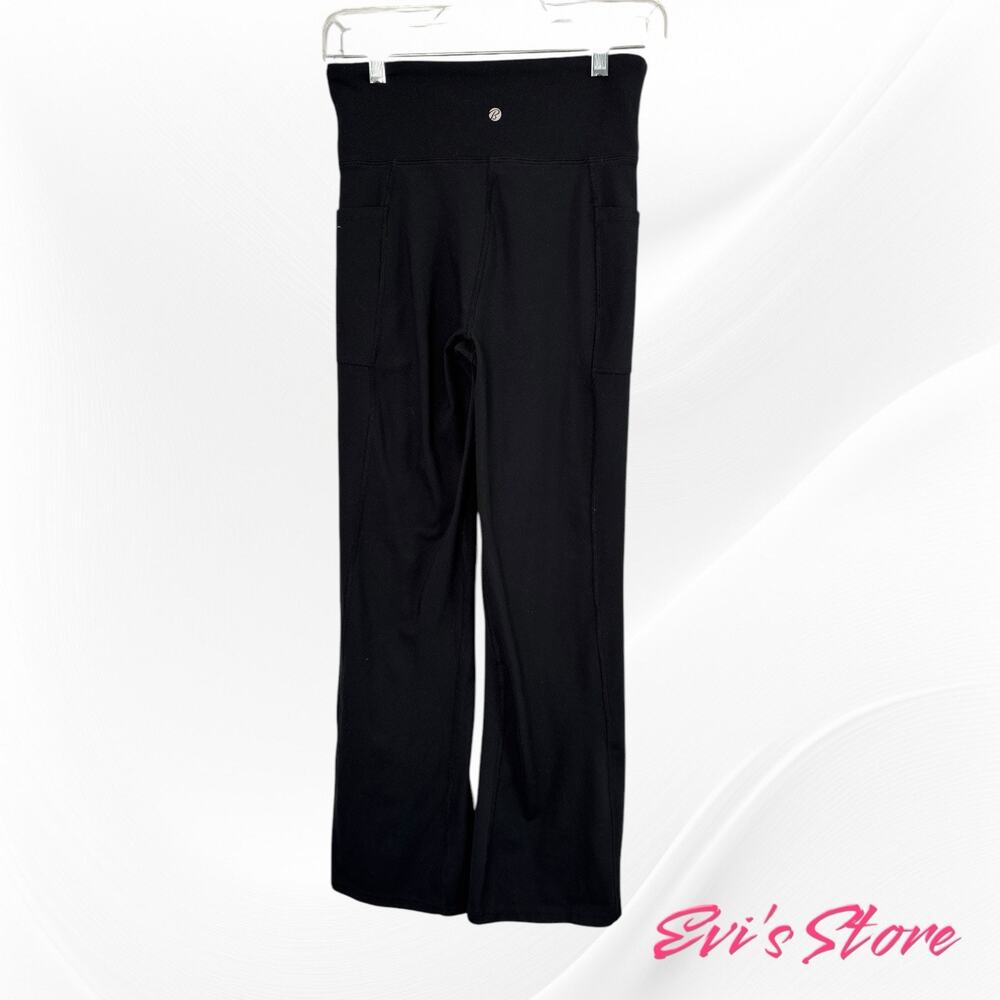 Bally Black' 2 Pocket High-Rise Leggings Women Size M